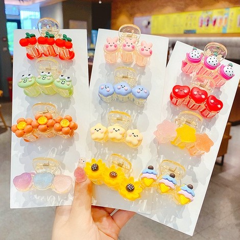 Kẹp tóc mái màu sắc ngọt ngào dễ thương cho bé gái