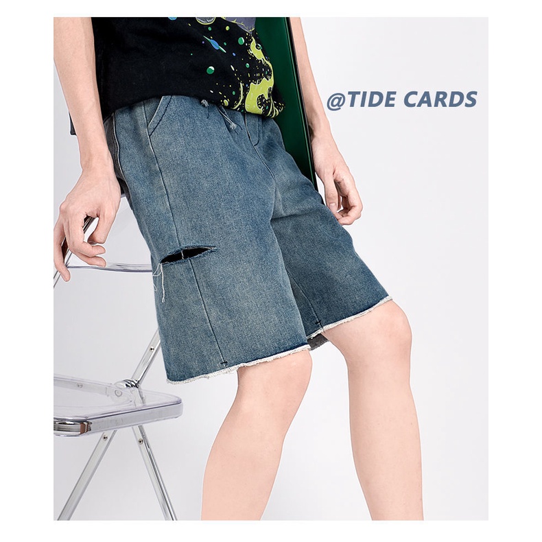 Quần Short Jean, Quần Ngố Bò Nam Nữ Ống Rộng Thời Trang Unisex Hàn Quốc QCCC Q01