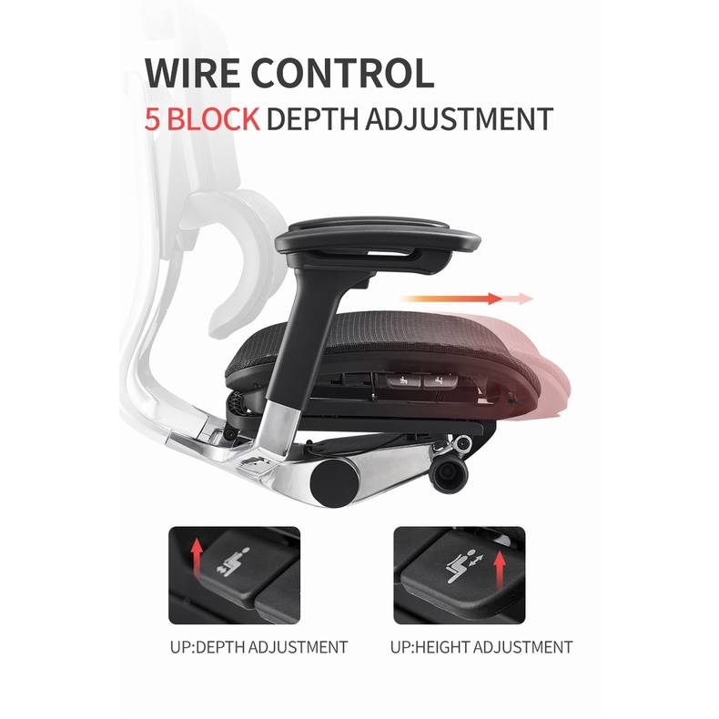 Ghế Công Thái Học Ergonomic Ergoup Fly Pro Xám
