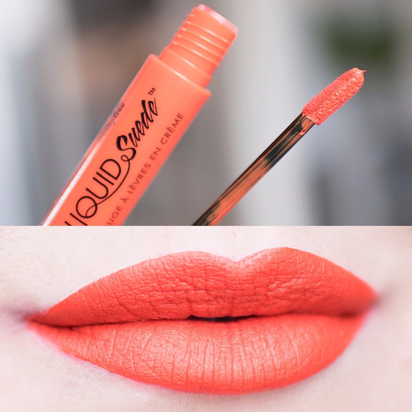 Bộ 2 son kem lì chính hãng NYX Liquid Suede Cream Lipstick Cherry Skies & Orange County