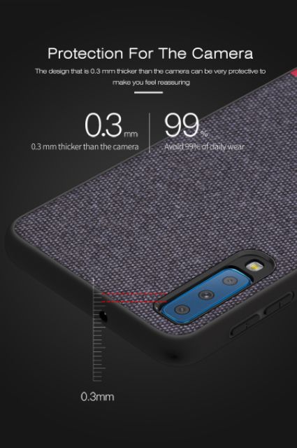 Ốp Lưng Samsung A7 2018 FREESHIP Từ 50k Vải da mền thời trang cao cấp siêu đẹp