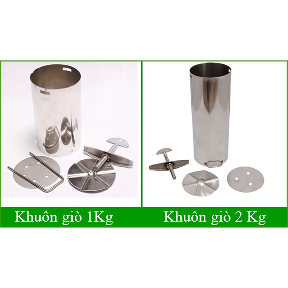 Khuôn Đúc Giò KDG Inox Cao Cấp Giúp Làm Giò Xào, Giò Bò, Giò Lụa Chắc Chắn Tạo Khuôn Siêu Đẹp - [Kho Đức Quân]