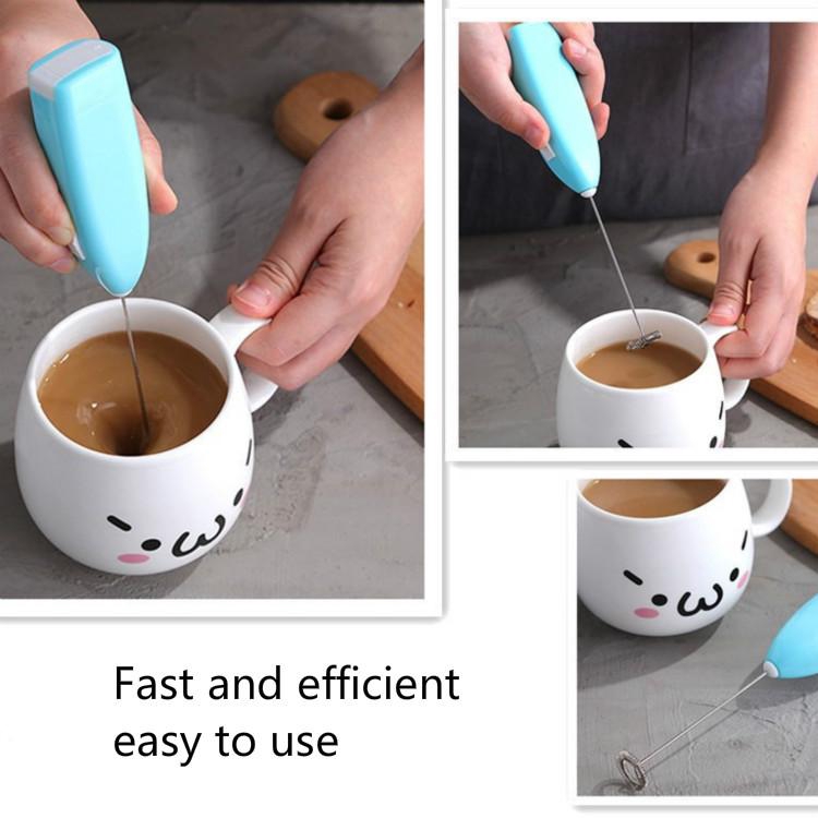 Máy đánh trứng/khuấy bọt sữa điện tử cầm tay mini chất liệu inox tiện dụng cho nhà bếp