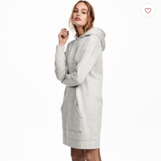 [Có sẵn] Đầm nỉ hoodie chính hãng HM
