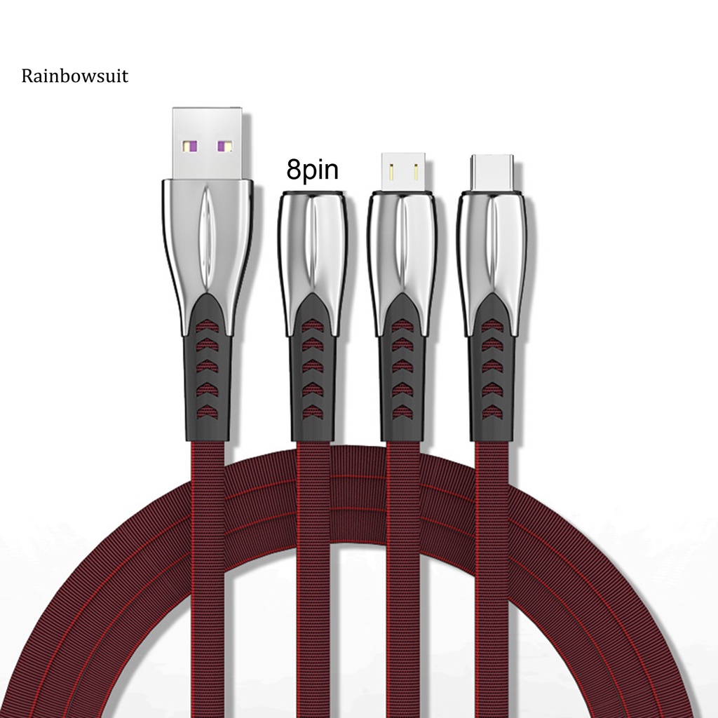 Dây Cáp Sạc Truyền Dữ Liệu Micro Usb Loại C 8pin Dài 1.2m Cho Điện Thoại