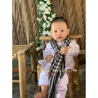 Bộ bà ba trắng cho bé trai, bé gái