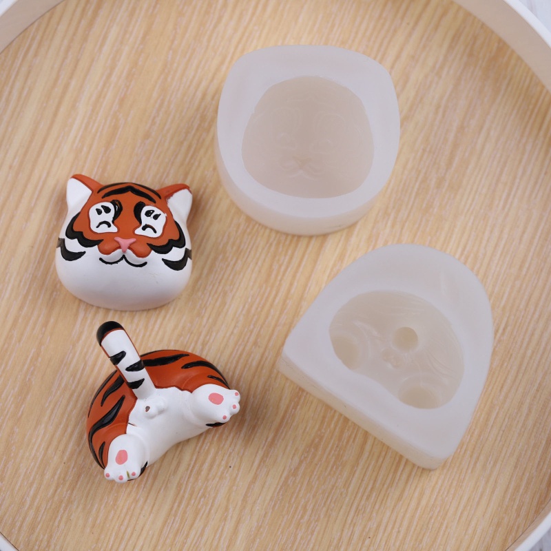 Khuôn Làm Sáp Thơm / Xà Phòng Handmade Bằng Silicone Hình Mông Hổ