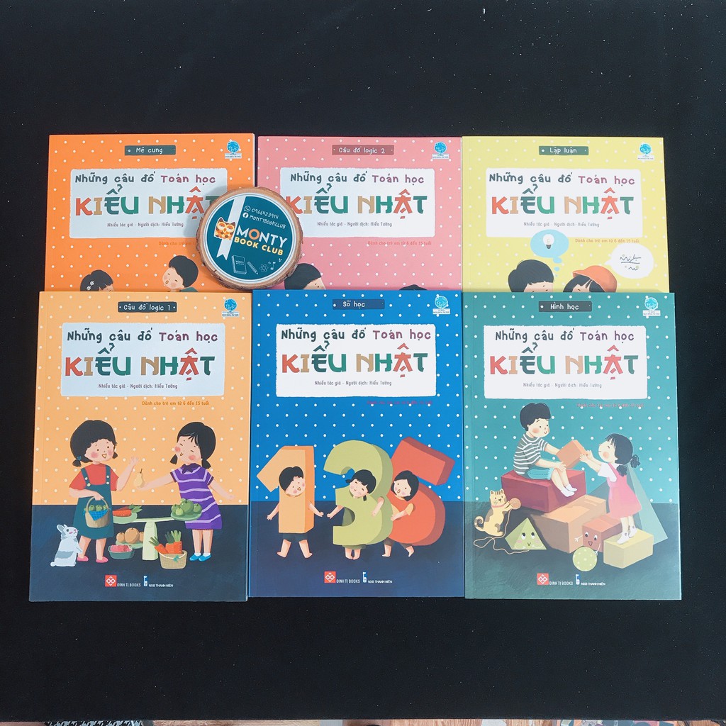Sách - Combo 6 cuốn Những câu đố toán học kiểu nhật (ĐT)