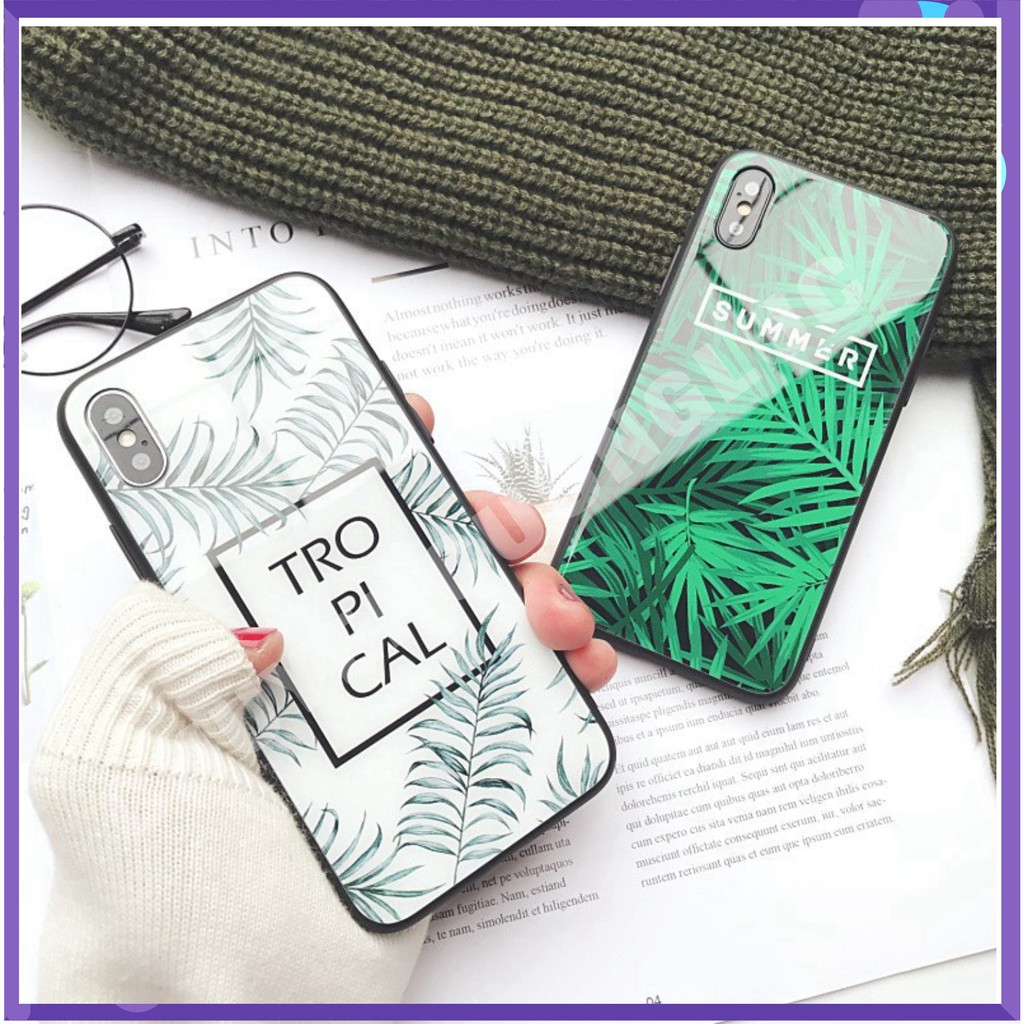 [HOT] Ốp Lưng Kính Cường Lực Tropical Summer