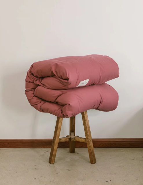 Bộ Chăn Ga Gối Cotton Tici Đũi Cao Cấp Hồng Đậm