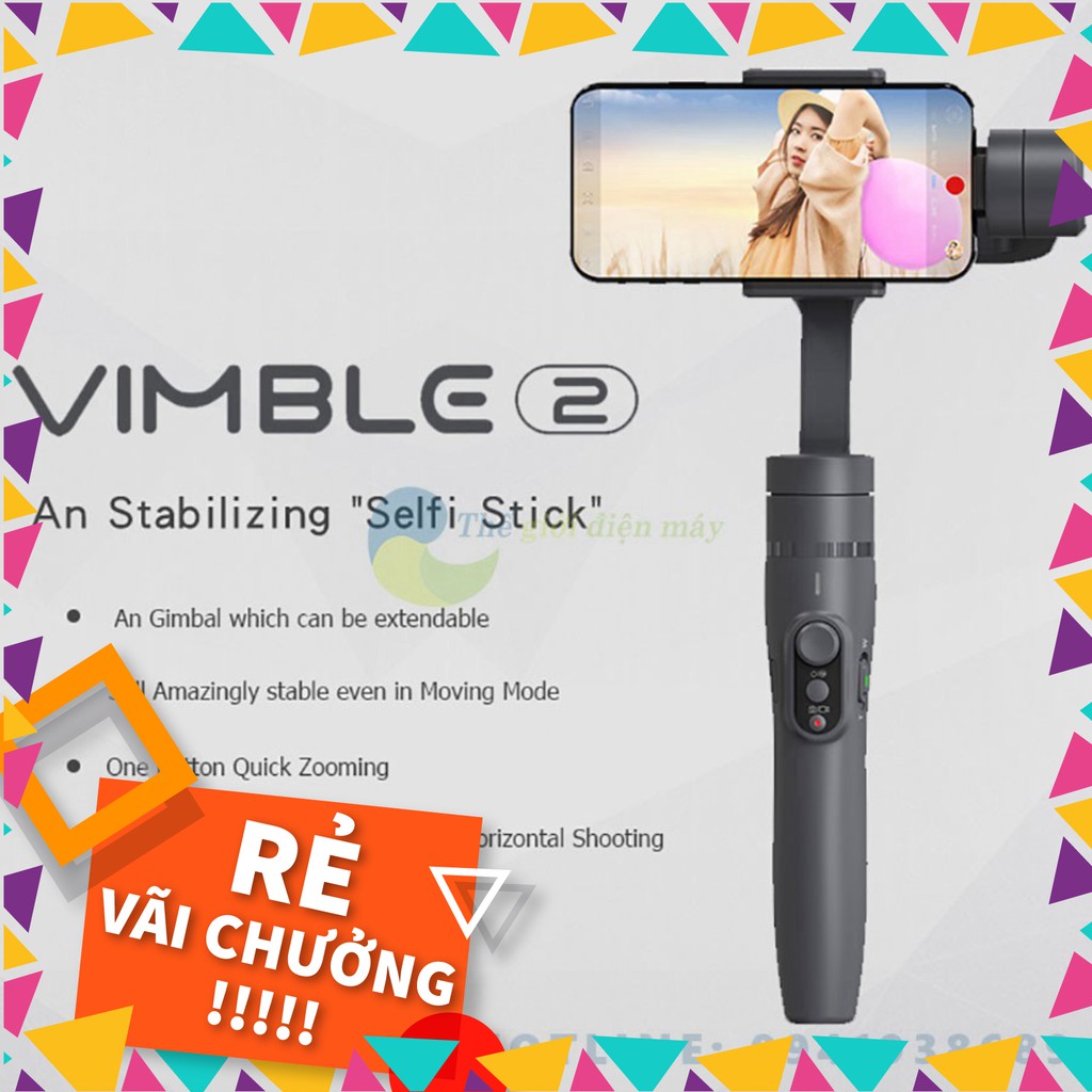 [SALE]  Tay cầm chống rung gimbal Feiyu Vimble 2s chống rung điện thoại, camera hành tr