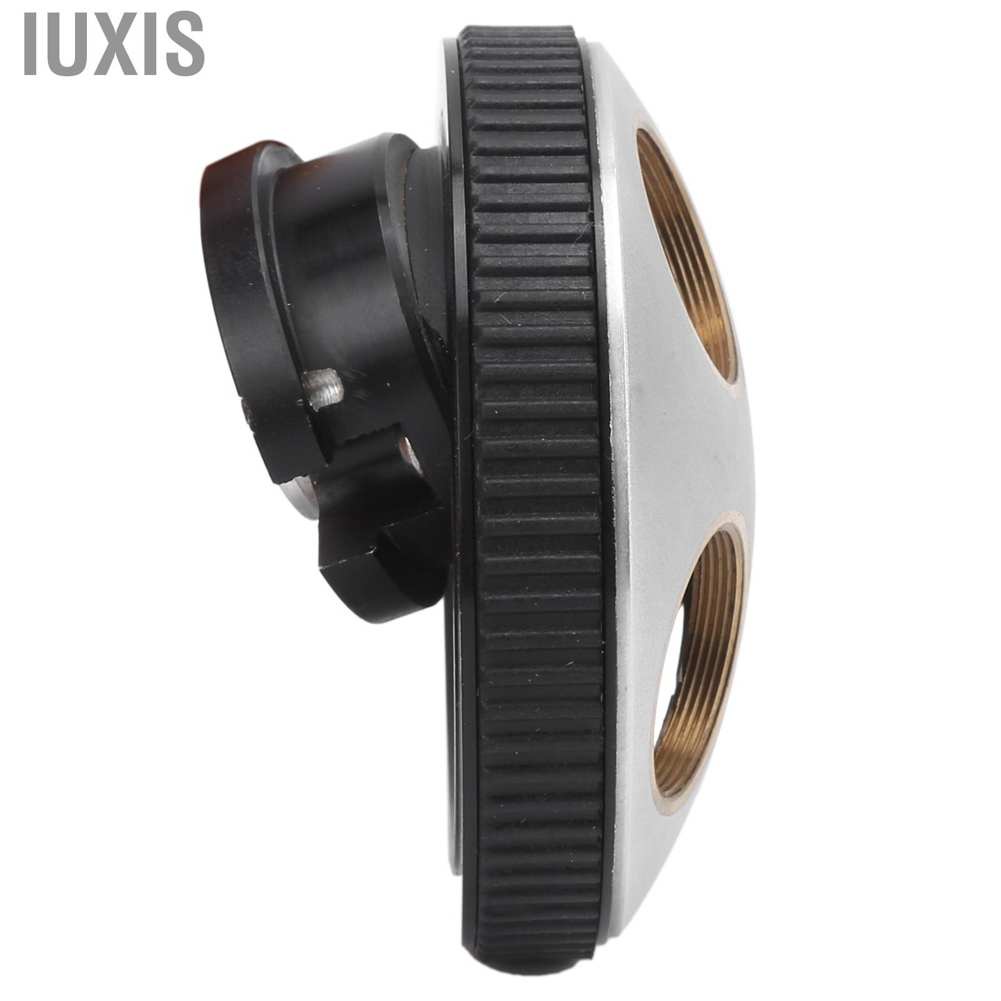 Iuxis Microscope 4‑Hole Adapter Objective Lens Revolving Nosepiece Converter with RMS Interface