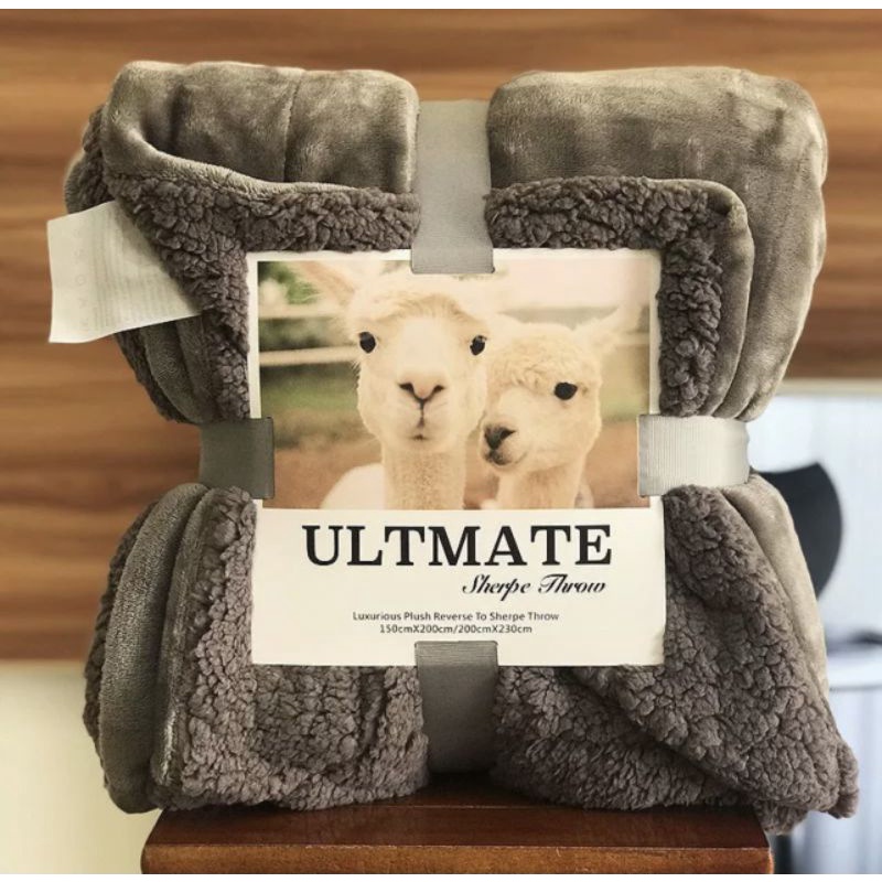 Chăn lông cừu QUY Bedding mềm mịn, lông tuyết dày 2 lớp đại hàn.