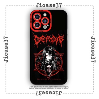 Ốp lưng iphone và samsung xiaomi oppo cạnh vuông Jicase anime gothic girl metal 