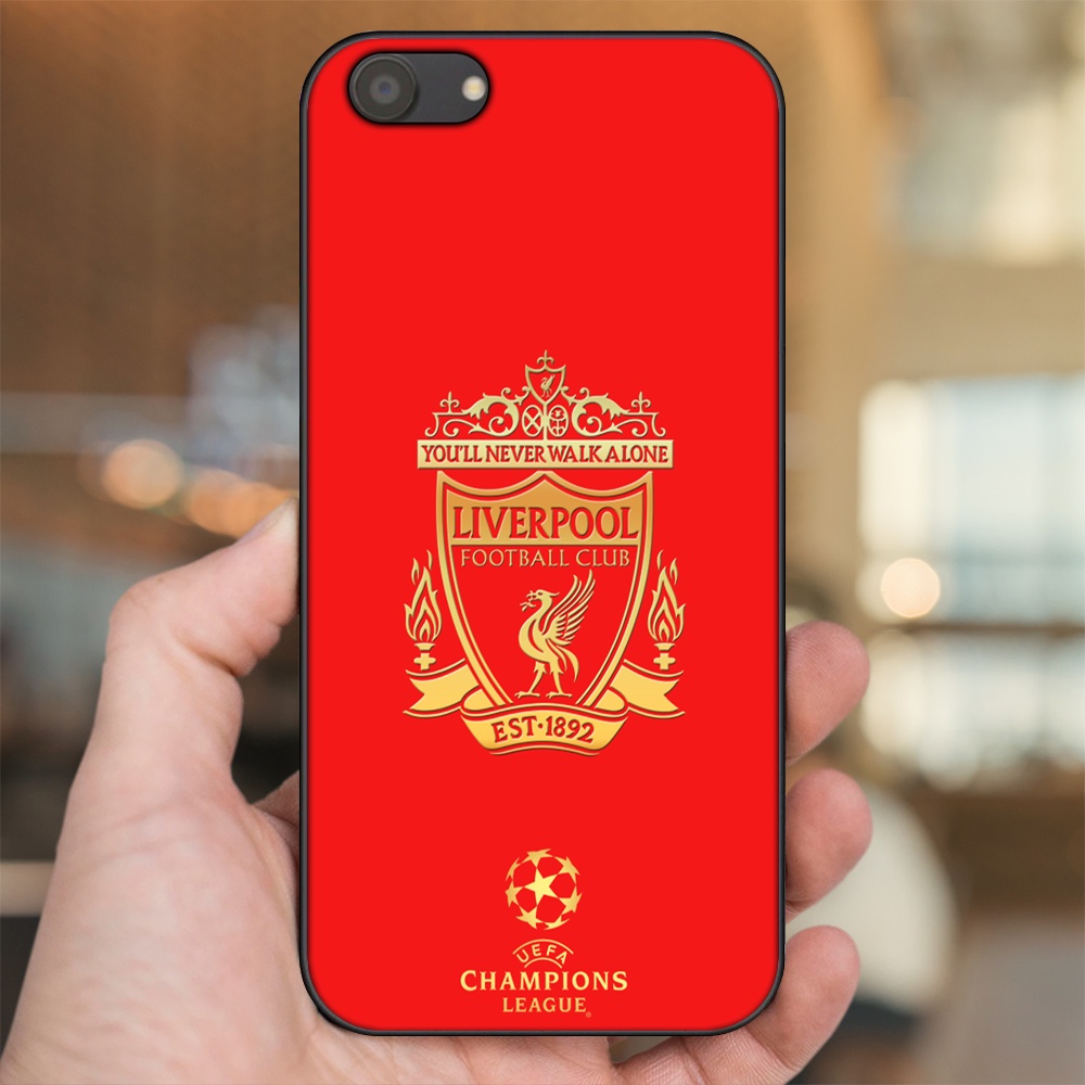 Ốp lưng Oppo A83 viền đen in hình Liverpool FC