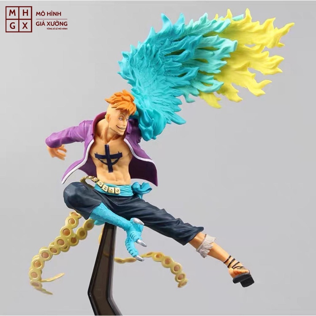 Mô hình One Piece Marco phượng hoàng siêu đẹp Cao 23cm trạng thái chiến đấu , figure mô hình one piece giá xưởng