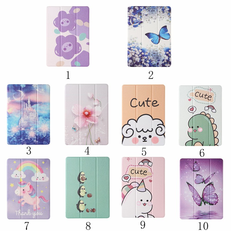 Bao da bảo vệ máy tính bảng nắp lật siêu mỏng họa tiết xinh xắn cho Samsung Galaxy Tab A 10.1 2019 SM-T510 T515