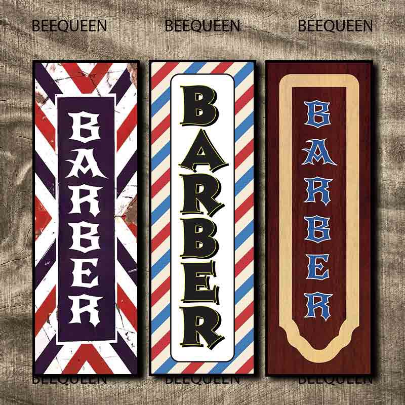 Biển Barber Size 20x60cm Trang Trí Quán Tóc Nam Barbershop