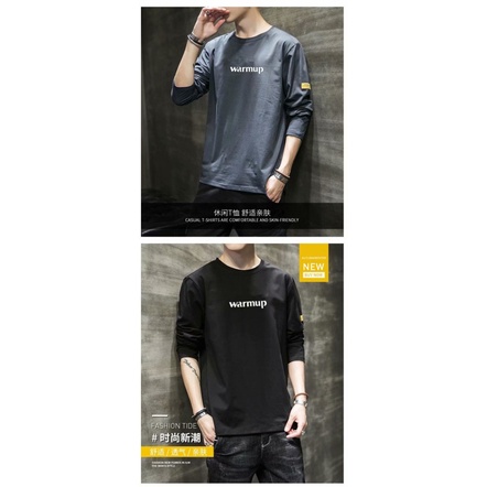 Áo Thun Tay Dài Cổ Tròn Dáng Ôm Phong Cách Hàn Quốc Thời Trang Mới 2022 Dành Cho Bạn Nam