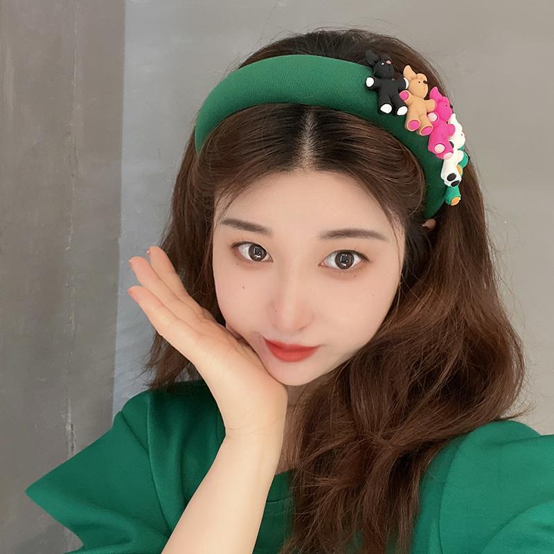 Băng Đô Cài Tóc Hình Gấu Hoạt Hình Màu Kẹo Ngọt Dễ Thương Làm Quà Tặng Sinh Nhật