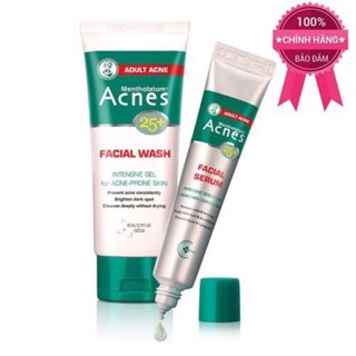 Combo gel rửa mặt và tinh chất xóa mụn Acnes 25 Facial