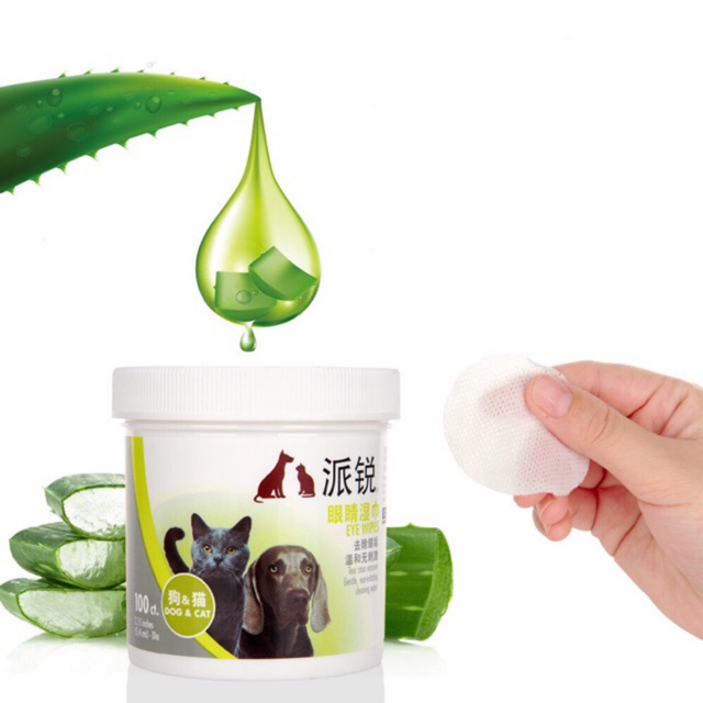 Lau mắt & Vệ sinh mắt dành cho ( chó & mèo ) giúp giảm nước mắt - sạch sẽ