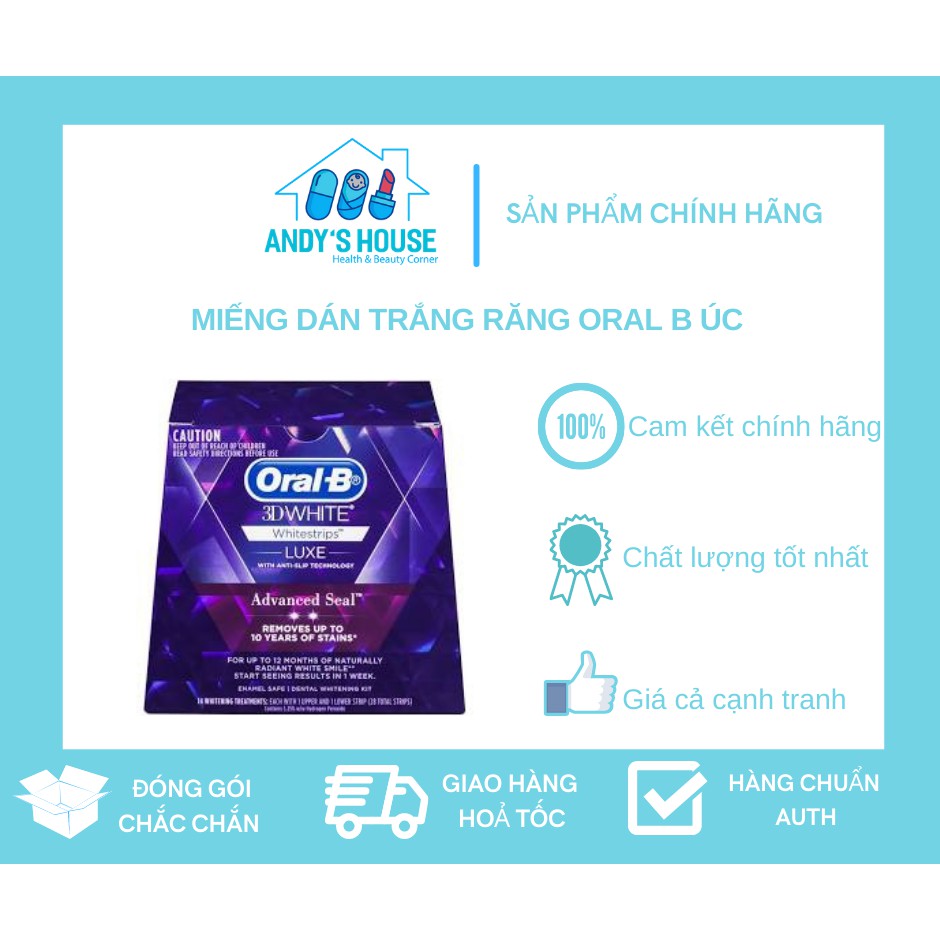 Miếng dán trắng răng Oral B