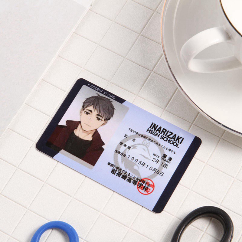 Set Thẻ Học Sinh In Hình Nhân Vật Anime Haikyuu! Hinata Shoyo Độc Đáo