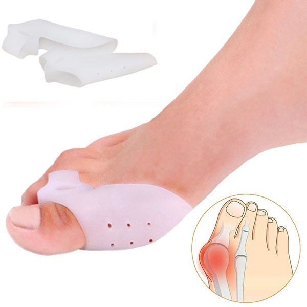 Dụng cụ tách ngón chân cái bằng silicone hai lỗ