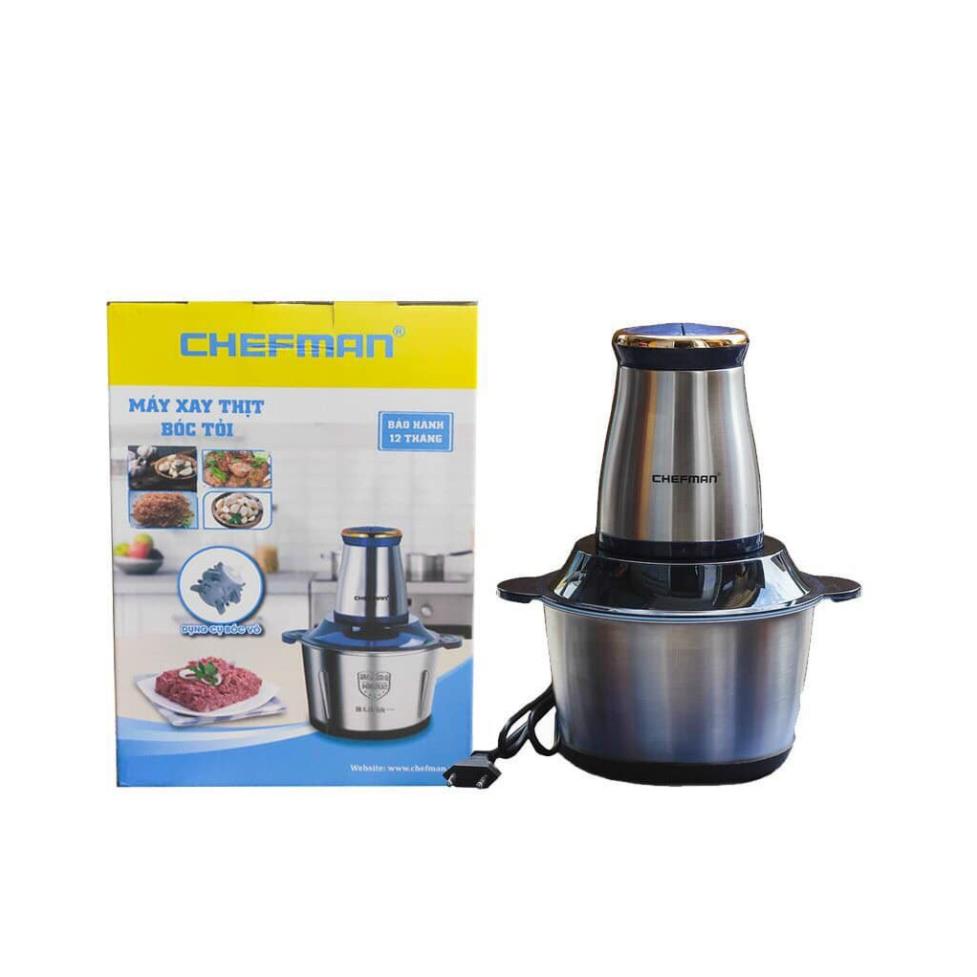 (SIÊU RẺ) (giá sỉ) MÁY XAY THỊT CỐI INOX CHEFMAN CHÍNH HÃNG - HÀNG CÓ BẢO HÀNH