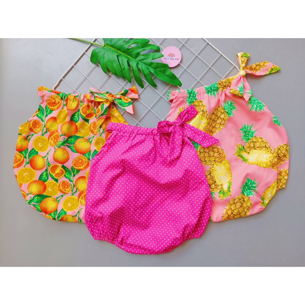 Body liền thân 2 dây mùa hè cho bé sơ sinh 3-12kg