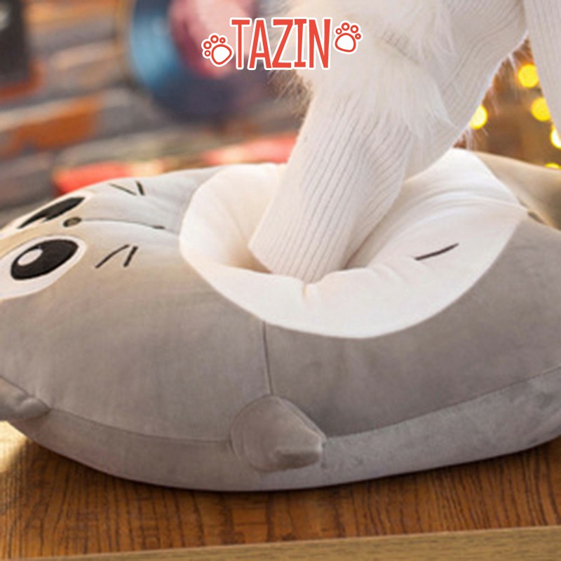 Gấu bông totoro biểu cảm, thú nhồi bông totoro cao cấp Tazin