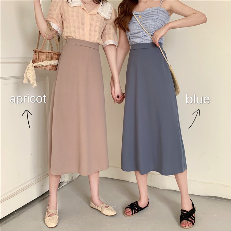 Chân Váy Chữ A Lưng Cao Thời Trang Nữ Tính