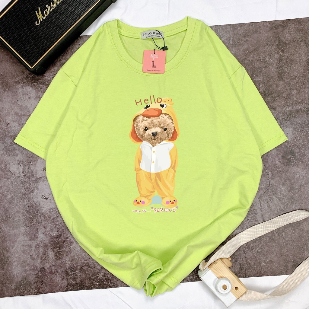 Áo thun unisex Be Yourself size M L XL - Gấu Vịt