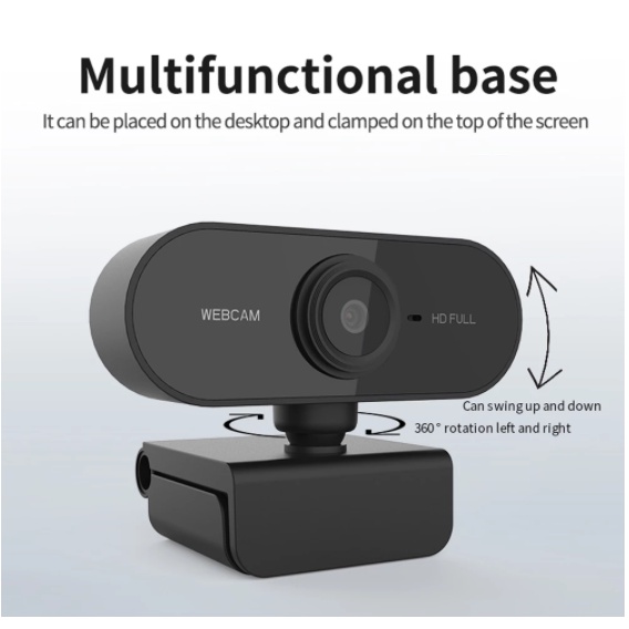 Webcam Máy Tính Có Mic Full HD 1080P, Camera Học Online Full Box 100% Dành Cho PC & Laptop - Bảo Hành 1 Đổi 1