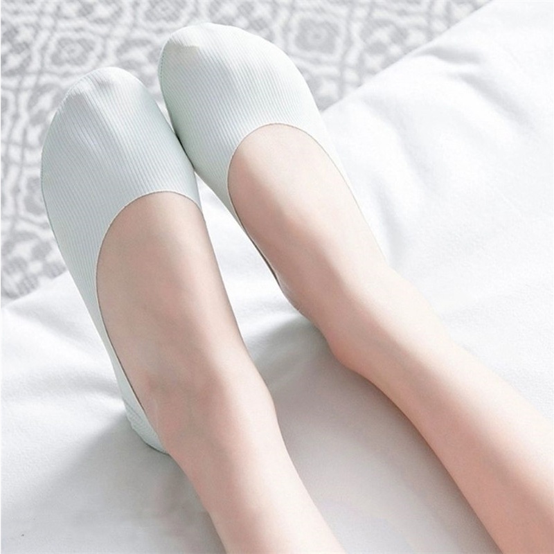 Vớ Cotton Nữ Chống Trượt Siêu Mỏng Thoáng Khí 5 Màu