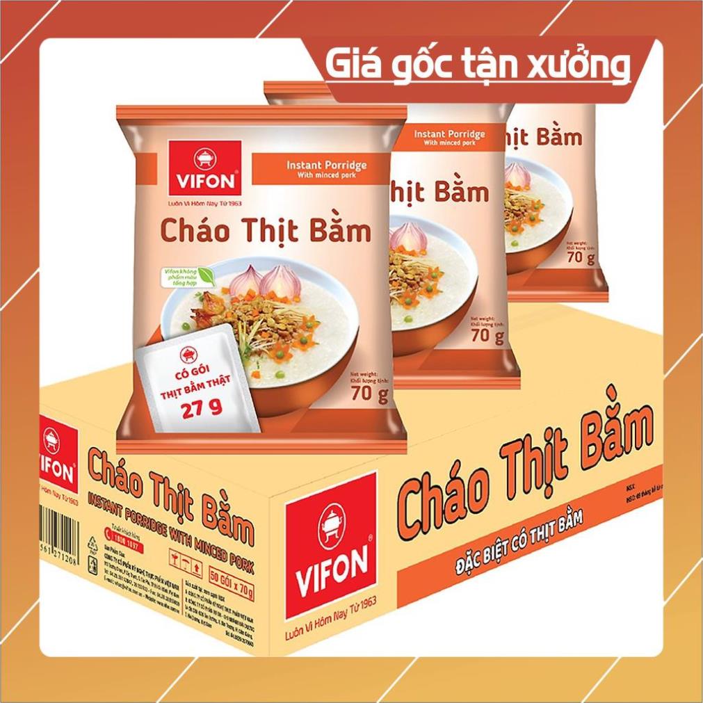 Combo 3 gói Cháo Thịt Vifon Có Gói Thịt Thật 70g