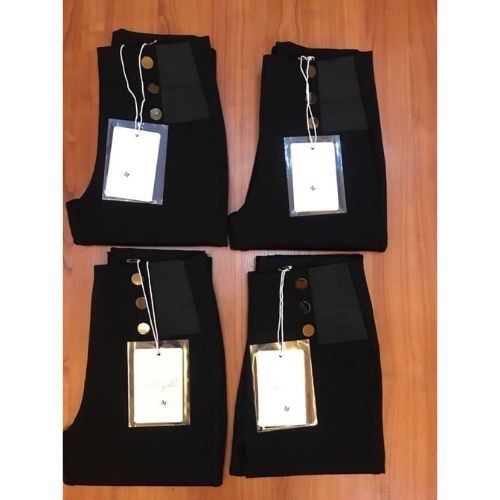 Quần Tregging Nữ  6 Cúc🍀FRRESHIP🍀 Quần Tregging Nữ Lưng Chun Cao Chất Vải Dày Dặn Mặc Tôn Dáng | BigBuy360 - bigbuy360.vn