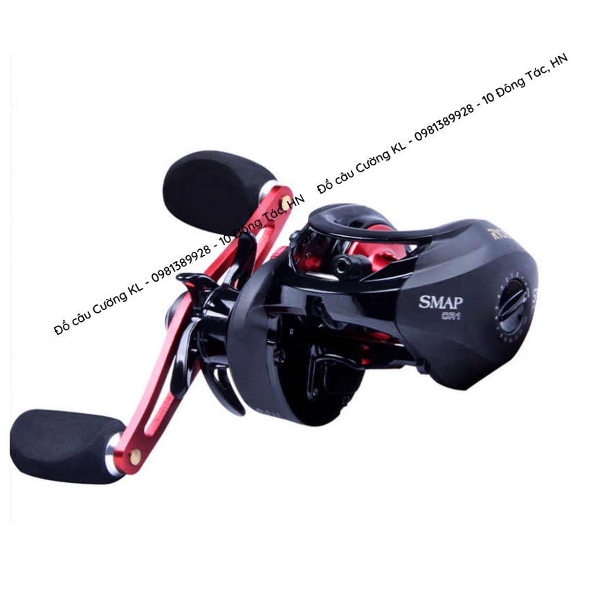 Máy ngang câu cá TT Ryobi Smap CR1 cốm đen