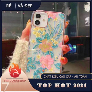 Ốp lưng iPhone 7 Plus đến iphone 12 pro max in hình tranh hoa vẽ sơn dầu