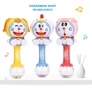 Lục lạc Cầm Tay Doraemon Doremon Có Nhạc Cho Bé