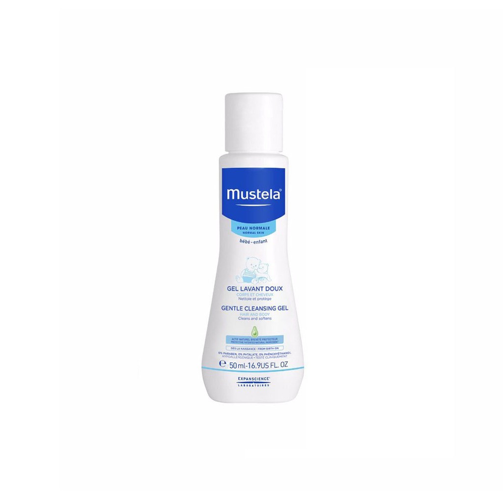 [Hàng tặng không bán] Sữa Tắm Gội Cho Trẻ Sơ Sinh &amp; Em Bé Da Thường Mustela 50ml