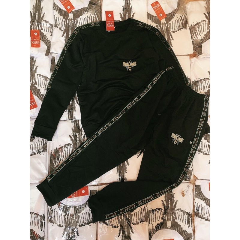 Đồ bộ nỉ nam thu đông dài tay LOGO ong | BigBuy360 - bigbuy360.vn