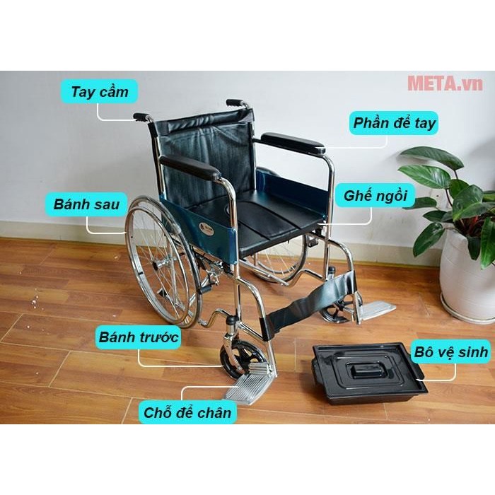 Xe Lăn Có Bô Đi Vệ Sinh LUCASS X8