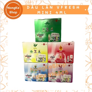 Lố 12 chai dầu gió Vfresh mini 4ml