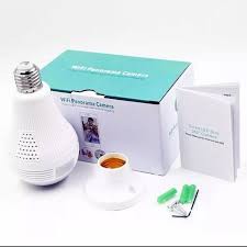 Camera bóng đèn Full HD 2.0 MP, quay toàn cảnh 360 độ, ghi âm, lưu trữ video | BigBuy360 - bigbuy360.vn