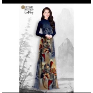 Vải áo dài phong cảnh