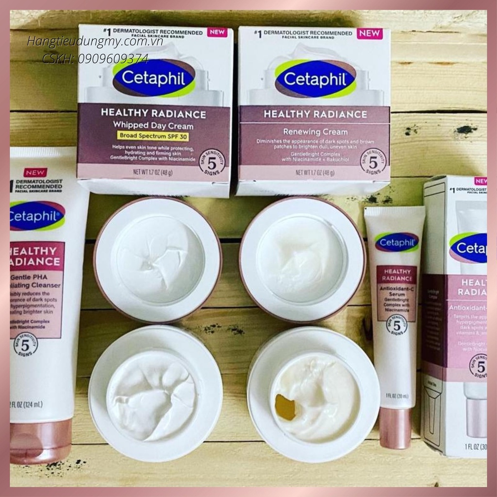 KEM DƯỠNG CETAPHIL HEALTHY RADIANCE ANTIOXIDANT-C|SÁNG DA KHỎE MẠNH, GIẢM VẾT THÂM, ĐƯỢC THIẾT KẾ CHO DA NHẠY CẢM,