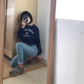 Áo Crop tay dài