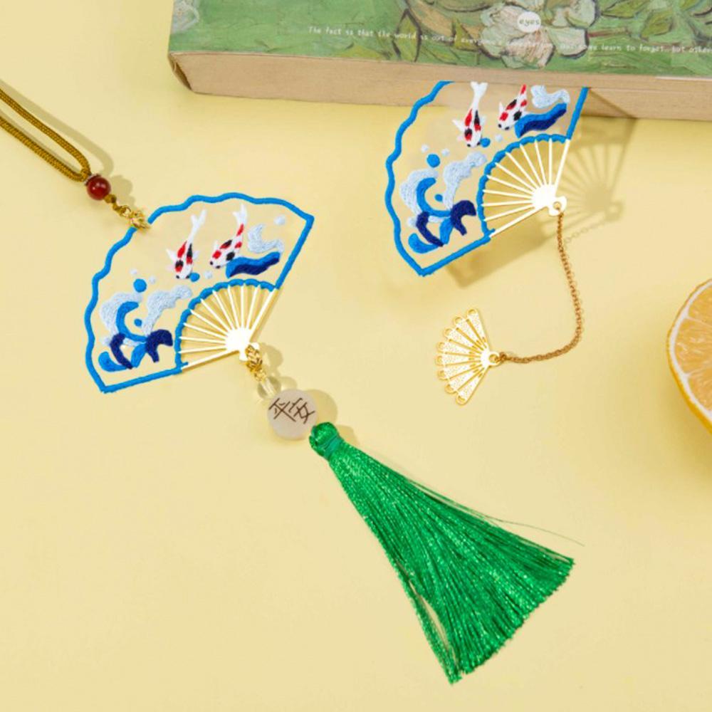 Bộ Kẹp Đánh Dấu Trang Sách Thêu Thủ Công DIY Dành Cho Người Mới Bắt Đầu